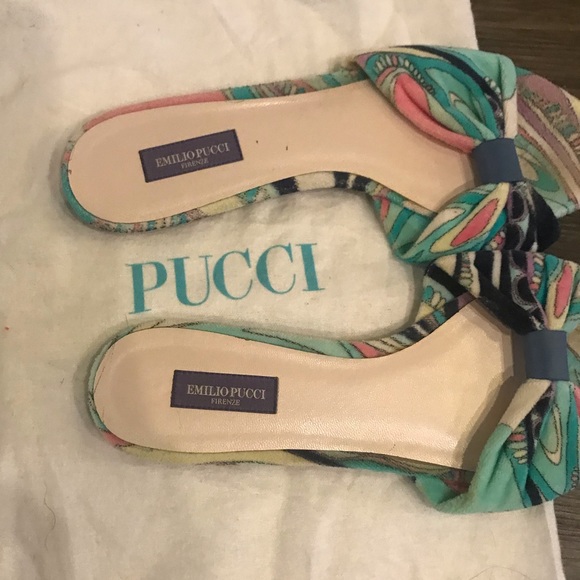 Emilio Pucci Paisley Sandals - Picture 3 of 5